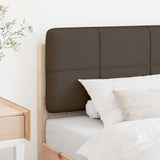 Vidaxl gestoffeerd hoofdbord bruin en taupe 90 cm massief grenenhout
