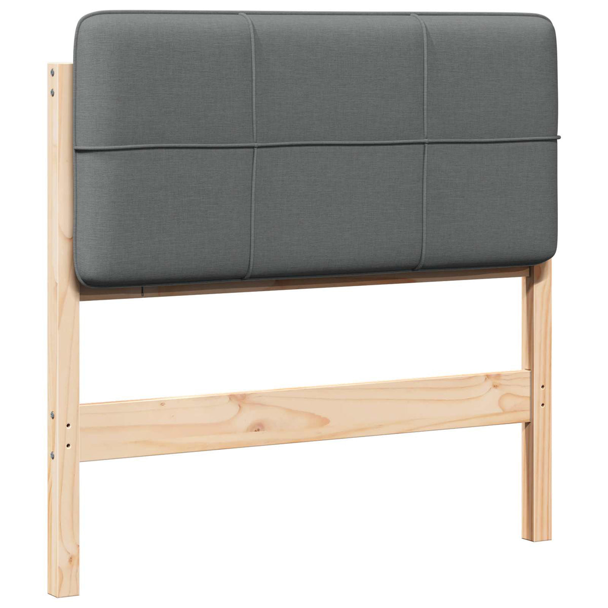 Vidaxl gestoffeerd hoofdbord met hoofdeinde bruin en licht grijs 80 cm