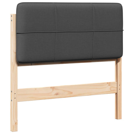 Vidaxl gestoffeerd hoofdbord met hoofdeinde bruin en donkergrijs 80 cm