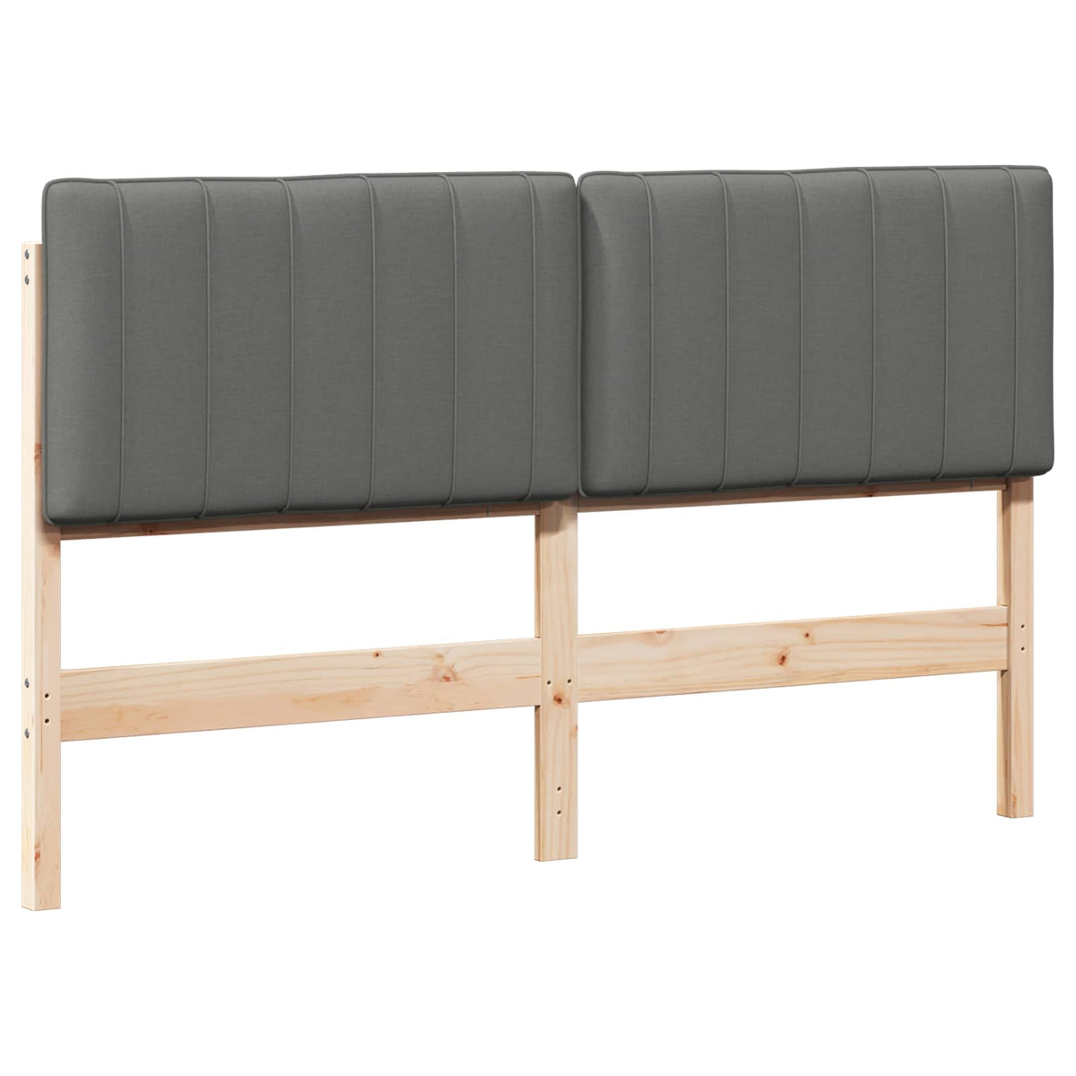 Vidaxl gestoffeerd hoofdbord bruin en licht grijs 150 cm