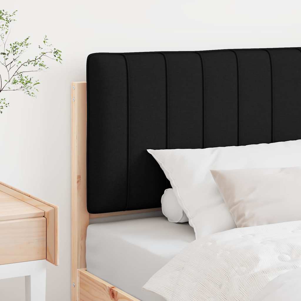 Vidaxl gestoffeerd hoofdbord bruin en zwart 75 cm massief grenenhout
