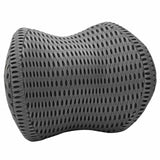 Vidaxl halskussen met kussen verstelbaar grijs 31 x 22 x 13 cm 4d mesh