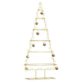 Vidaxl metalen kerstboom met standaard goud 148 cm poedergecoat staal