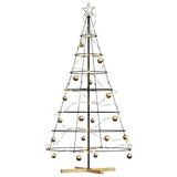 Vidaxl kerst cone boom met standaard zwart 180,5 cm staal