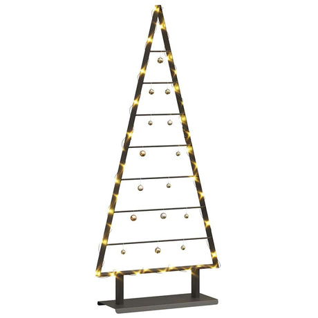 Vidaxl metalen kerstboom zwart 125,5 cm staal