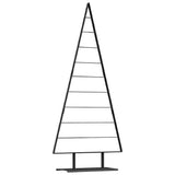 Vidaxl metalen kerstboom met standaard zwart 210 cm staal