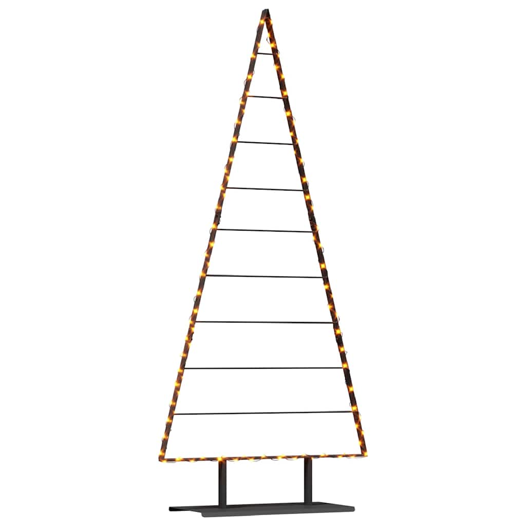 Vidaxl metalen kerstboom met standaard zwart 210 cm staal