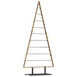 Vidaxl metalen kerstboom met standaard zwart 210 cm staal