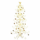 Vidaxl metalen kerstboom goud 180 cm poedercoating staal