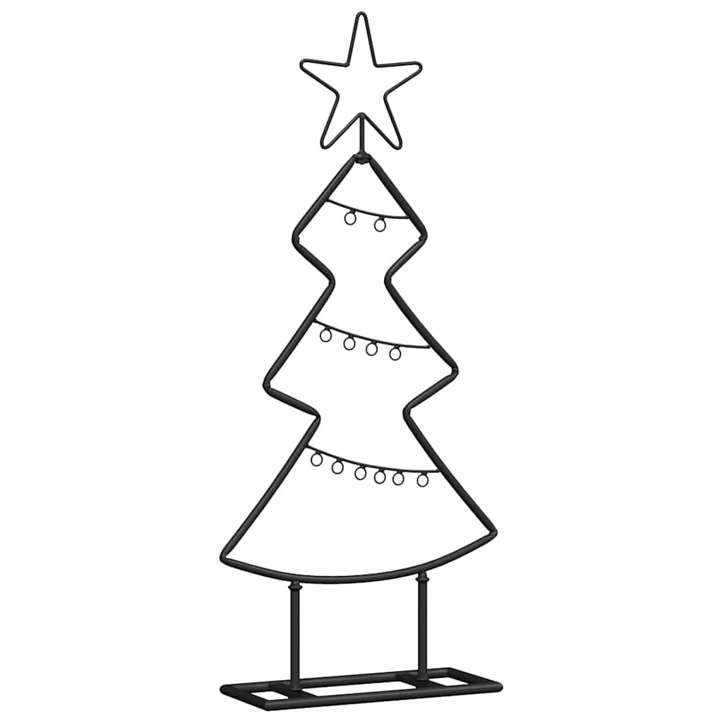 Vidaxl metalen kerstboom met standaard zwart 60 cm staal