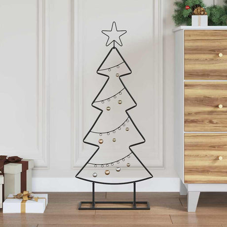 Vidaxl metalen kerstboom met standaard kuopio 90 cm staal zwart