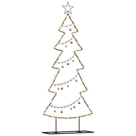 Vidaxl metalen kerstboom zwart 150 cm staal