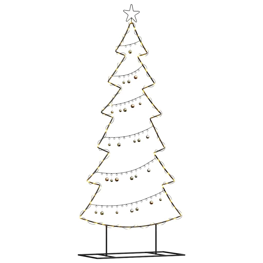 Vidaxl metalen kerstboom zwart 180 cm staal