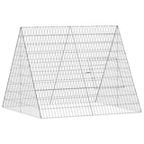 Vidaxl kippenhok zilver 110 x 100 x 85 cm gegalvaniseerd staal