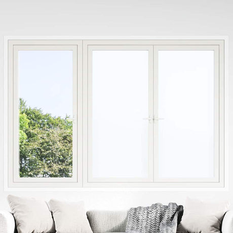 Vidaxl statisch raamfolie frosted wit 45 x 1000 cm pvc