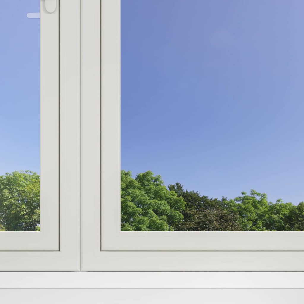 Vidaxl statisch reflecterend zonnevensterfolie zilver 90 x 500 cm pvc