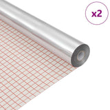 Vidaxl zelfklevende spiegelfolie 60 x 200 cm 2 pcs zilver pet