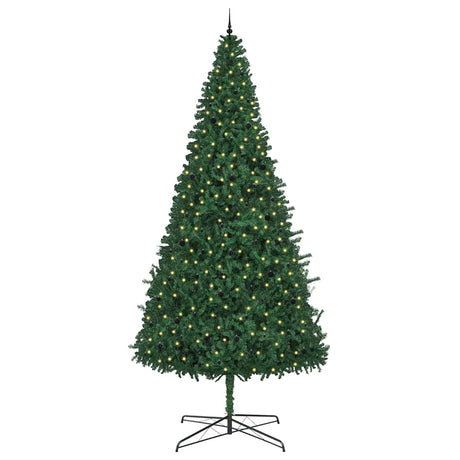 Vidaxl kerstboom met decoratieve slingerlichten groen 400 cm pvc