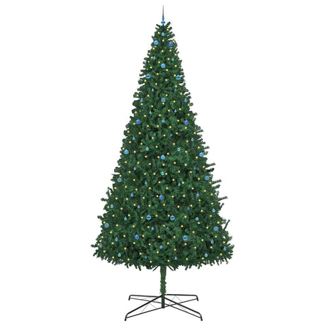Vidaxl kerstboom met decoratieve slingerlichten groen 400 cm pvc