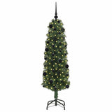 Vidaxl kunstkerstboom groen 150 cm pvc en staal en kunststof