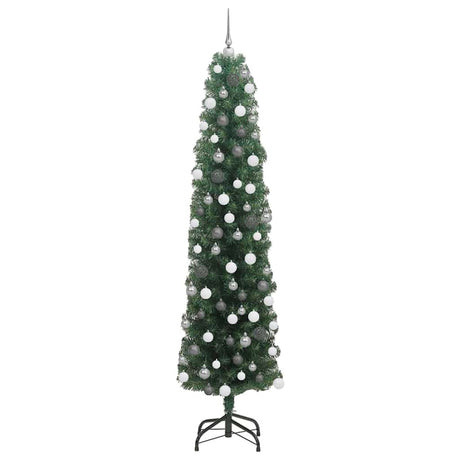 Vidaxl kunstkerstboom groen 180 cm pvc en staal en kunststof