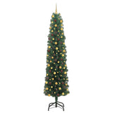 Vidaxl kunstkerstboom groen 210 cm pvc en staal en kunststof