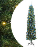 Vidaxl kunstkerstboom groen 240 cm pvc en staal en kunststof