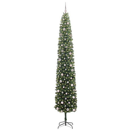 Vidaxl kunstkerstboom groen 300 cm pvc en staal en kunststof