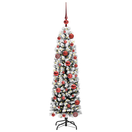 Vidaxl kunstkerstboom groen 120 cm pvc en staal en kunststof