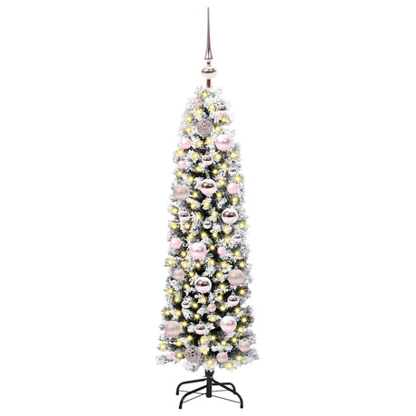 Vidaxl kunstkerstboom groen 120 cm pvc en staal en kunststof