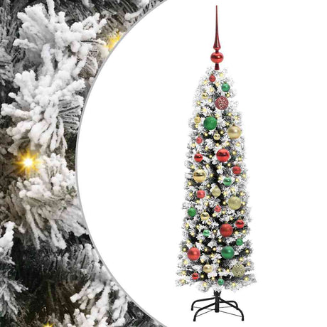 Vidaxl kunstkerstboom groen 120 cm pvc en staal en kunststof