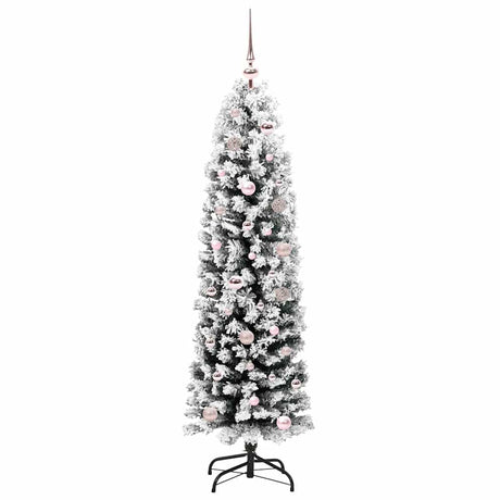 Vidaxl kunstkerstboom groen 150 cm pvc en staal en kunststof