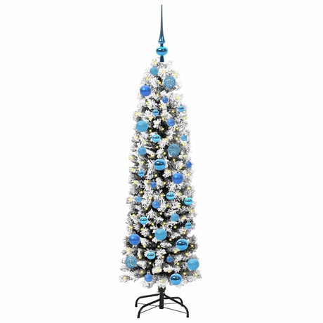 Vidaxl kunstkerstboom groen 150 cm pvc en staal en kunststof