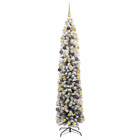 Vidaxl kunstkerstboom groen 180 cm pvc en staal en kunststof
