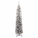 Vidaxl kunstkerstboom groen 210 cm pvc en staal en kunststof