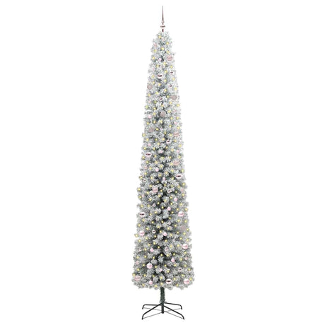 Vidaxl kunstkerstboom groen 300 cm pvc en staal en kunststof