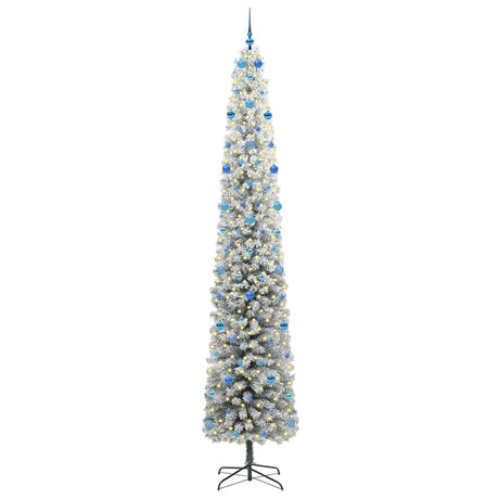 Vidaxl kunstkerstboom groen 300 cm pvc en staal en kunststof