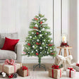 Vidaxl kunstkerstboom 150 led's warmwit pvc en metaal groen