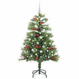 Vidaxl kunstkerstboom 150 led's warmwit pvc en metaal groen