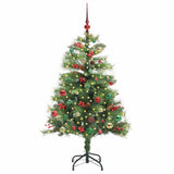 Vidaxl kunstkerstboom 150 led's warmwit pvc en metaal groen