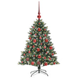 Vidaxl kunstkerstboom met 150 led groen 120 cm pvc en plastic en staal