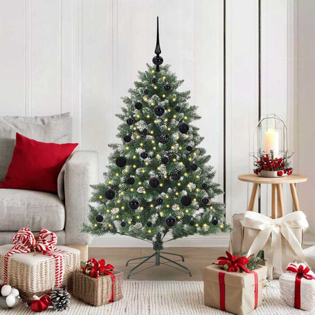 Vidaxl kunstkerstboom groen 120 cm pvc en plastic en staal