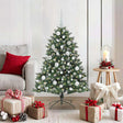 Vidaxl kunstkerstboom groen 120 cm pvc en plastic en staal