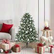 Vidaxl kunstkerstboom groen 120 cm pvc en plastic en staal