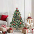 Vidaxl kunstkerstboom groen 120 cm pvc en plastic en staal