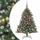 Vidaxl kunstkerstboom groen 150 cm pvc en plastic en staal
