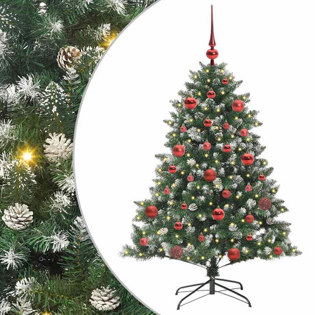 Vidaxl kunstkerstboom groen 150 cm pvc en plastic en staal