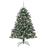 Vidaxl kunstkerstboom met 150 led groen 150 cm pvc en plastic en staal
