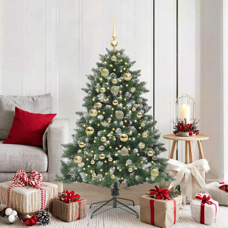 Vidaxl kunstkerstboom groen 150 cm pvc en plastic en staal