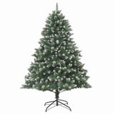 Vidaxl kunstkerstboom met 300 led groen 180 cm pvc en plastic en staal
